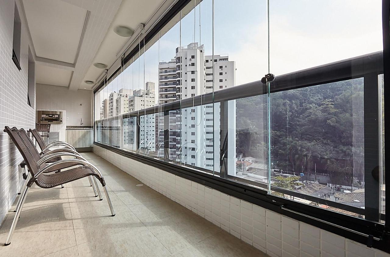 Flat Pérola do Atlântico - 3 dormitórios com varanda gourmet - Praia das Pitangueiras Guarujá Exterior foto